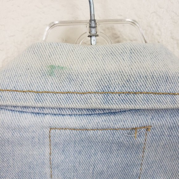 Las Vegas Hard Rock Cafe Save the Planet Light Wash Oversize Denim Jacket M - Picture 12 of 16